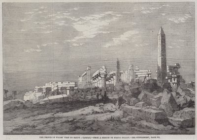 La visita del Príncipe de Gales a Egipto, Karnak de Richard Principal Leitch